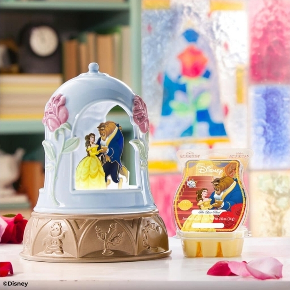 Scentsy Disney Beauty & The Beast Enchanted Love Warmer The Last Petal Wax Belle - Picture 8 of 10